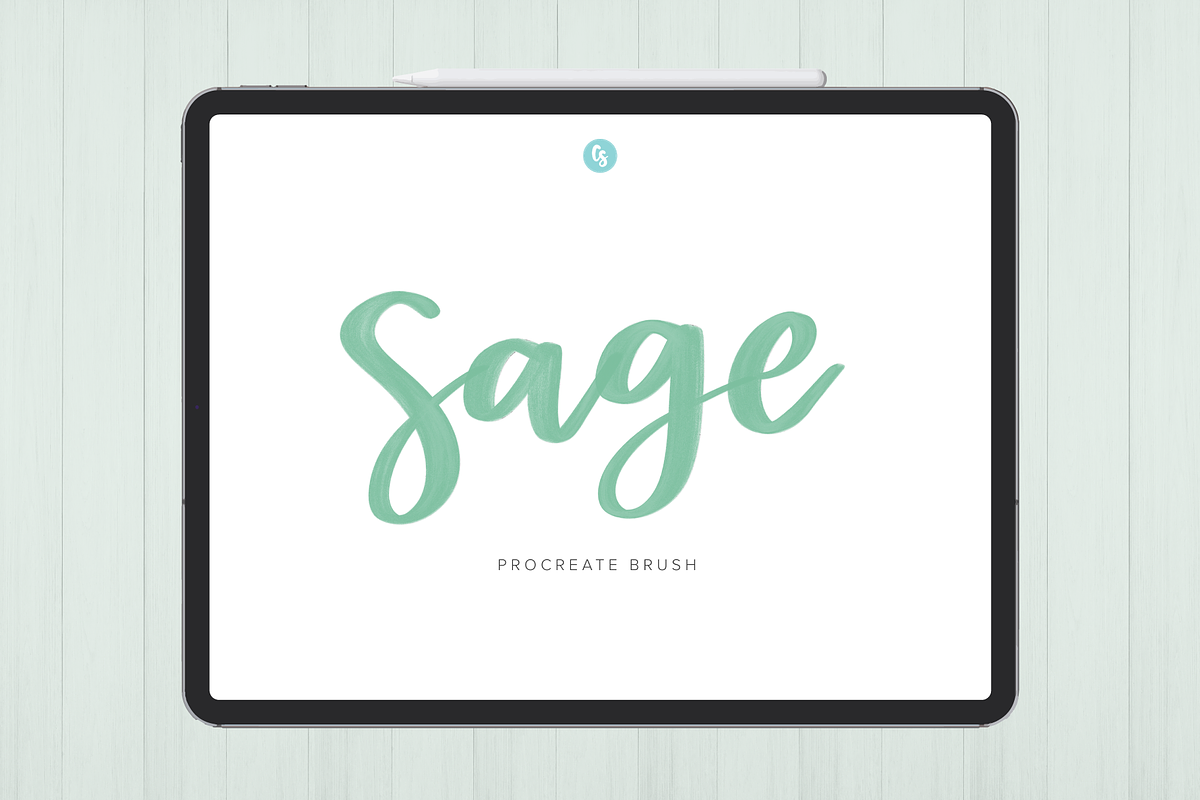 Sage Texture Procreate Brush, a Brush Add-On by Cate Shaner (Photo 1 of 4)