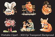 Peach Mother and Child Mother's Day, an Illustration by RobertsArt (Thumbnail 6 of 7)