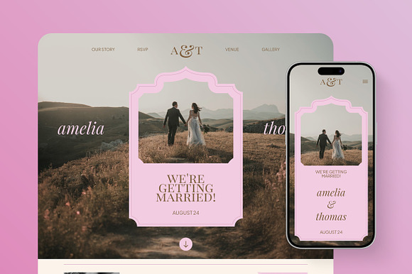 Wedding Invitation Landing Page preview 6