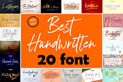 Best Handwritten Bundle 20 Fonts, a Script Font by AMINMARIO (Thumbnail 1 of 20)
