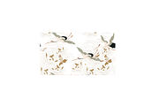 Crane birds with natural elements, a Pattern Graphic by marukopum (Thumbnail 8 of 15)