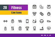 Fitness Icons, an Icon by Sooodesign (Thumbnail 1 of 2)