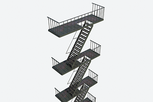 Fire Escape Stairs Modular