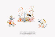watercolor autumn clipart collection, a Decorative Illustration by Patishop Art (Thumbnail 6 of 8)