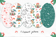 Watercolor Winter Friends, a Decorative Illustration by TanataDesign (Thumbnail 9 of 10)