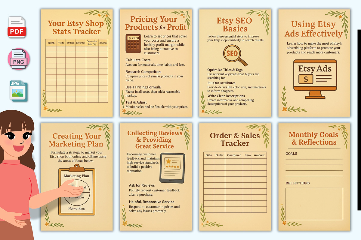 Etsy Seller Launch Guide, a Stationery Template by Designmela01 (Photo 2 of 5)