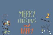 Wild Animals and Santa Claus, a Seasonal Illustration by Maria Starus (Thumbnail 3 of 3)