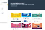 Flat Logistic - Responsive WP Theme, a WordPress Template by raintheme (Thumbnail 1 of 5)