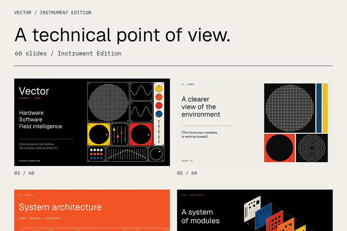 VECTOR Technical Pitch Template, a Presentation Template by Oday Noon (Photo 2 of 9)
