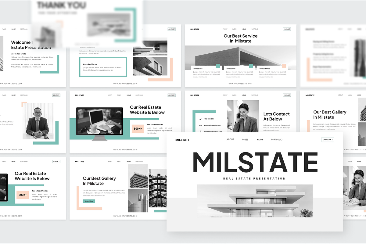 Real Estate Presentation PowerPoint, a Presentation Template by SquidPixey (Photo 5 of 6)