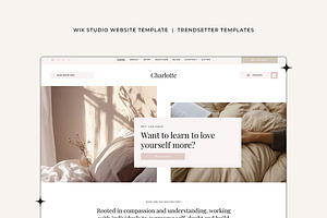 Charlotte Wix Studio Template, a Wix Template by Girl Boss From Home