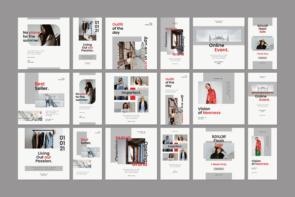 600 Minimalist Instagram Bundle, a Social Media Template by Creatchees.std (Photo 13 of 37)