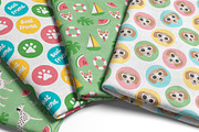 Funny colourful summer dog patterns, a Pattern Graphic by RevolutionizZed (Thumbnail 2 of 9)