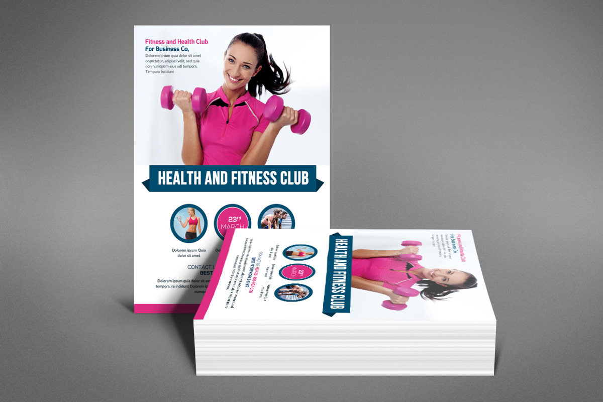 Fitness Health Club Flyer, a Flyer Template by graphicforest (Photo 4 of 4)