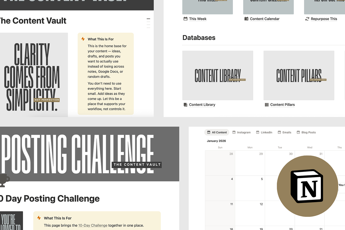 STATEMENT | Content Vault for Notion, a Marketing Template by Small Studio (Photo 2 of 5)