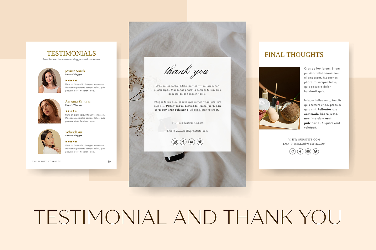 Workbook Beauty Skincare - CANVA, a Templates & Theme by Azruca (Photo 12 of 12)