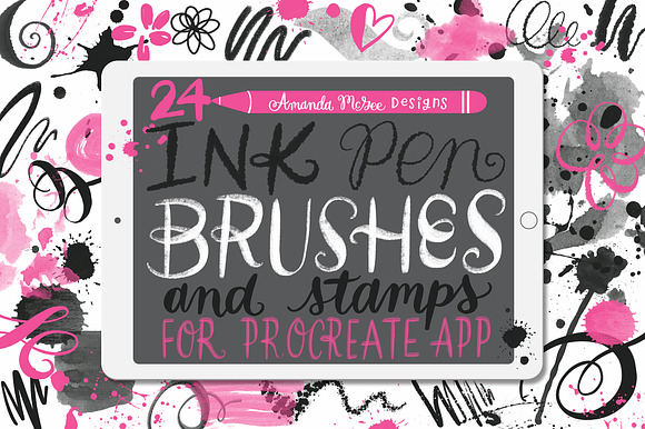 Procreate Ink Pen Brushes and Stamps preview 7