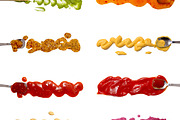 Set of 8 savory sauces and dips, a Food & Drink Photo by EvgeniiAnd (Thumbnail 2 of 2)