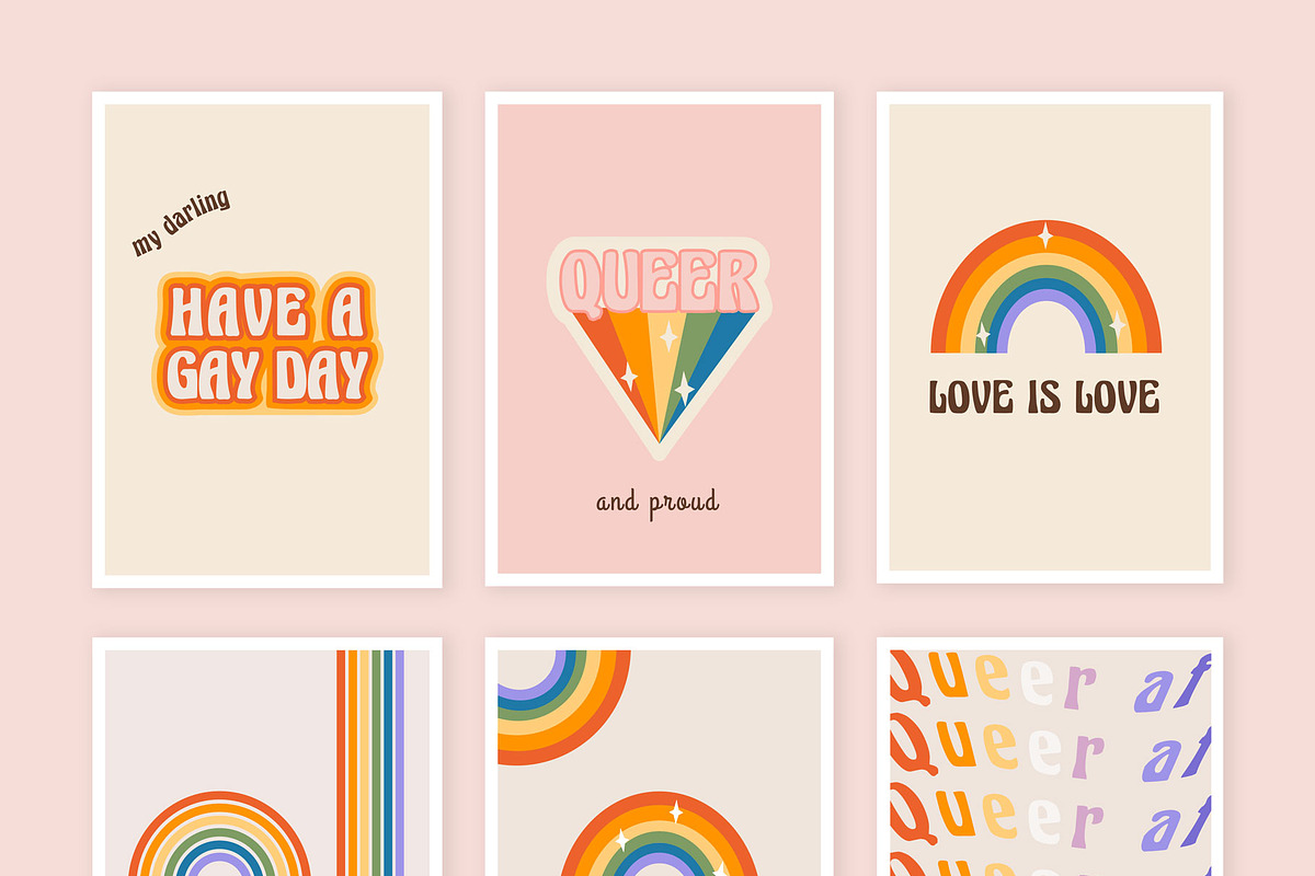 Retro Pride Collection, an Illustration by millering (Photo 5 of 16)