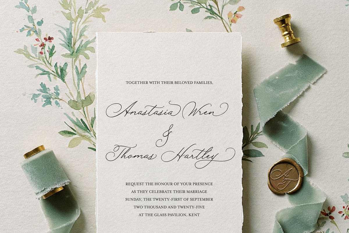 Rose Orchard Garden // Script Font, a Script Font by PeachCreme (Photo 10 of 16)