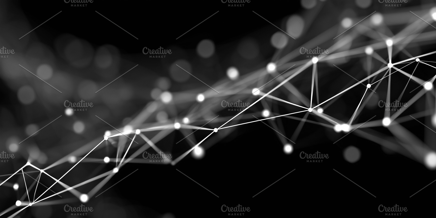 Black and white abstract network of, a Background Photo by MistyDay