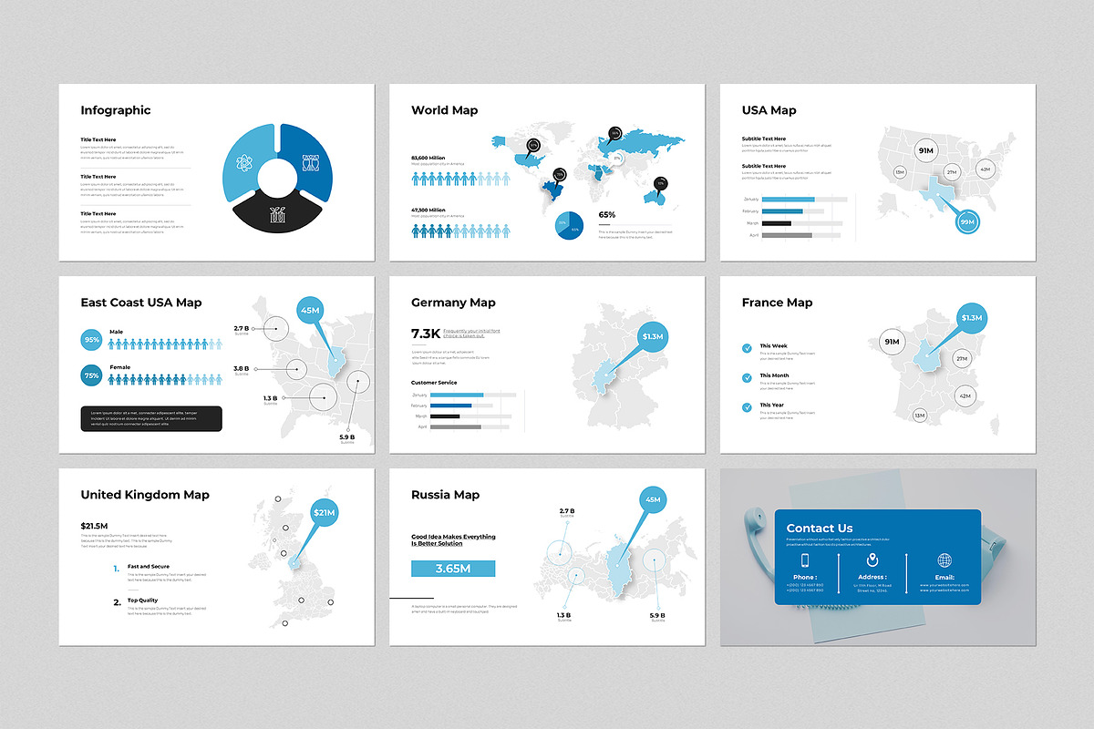 Business Presentation Template, a Presentation Template by GenerousArt (Photo 6 of 8)
