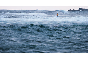 Surfer on the Horizon Amidst Rolling, a Sports & Recreation Photo by Our Amazing World
