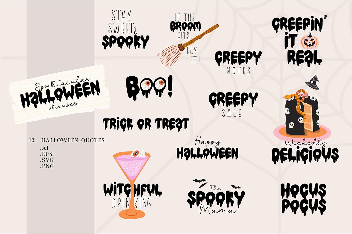 Wickedly Delicious Halloween, a Seasonal Illustration by CreaFlowDesign (Photo 5 of 8)