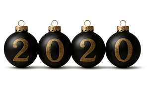 New year black ornaments with golden, an Illustration by Dvoevnore photos