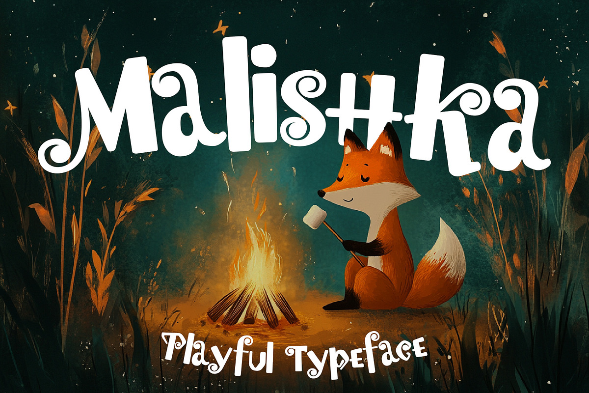 Malishka - Adorable Typeface, a Sans Serif Font by HipFonts (Photo 1 of 8)