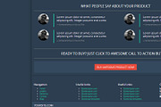 Bootstrap 3.0. flat landing page, a Landing Page Template by Bootstraptor (Thumbnail 3 of 3)