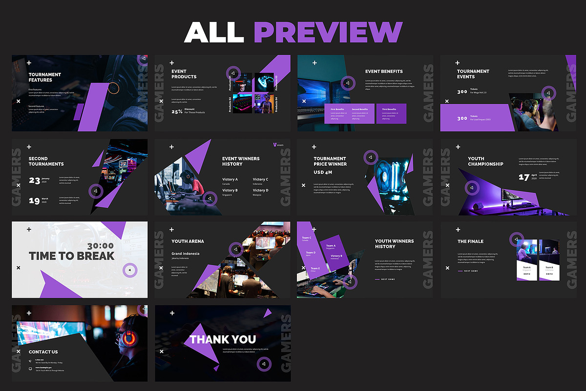 Esport Gaming Keynote Template, a Presentation Template by Giant Design