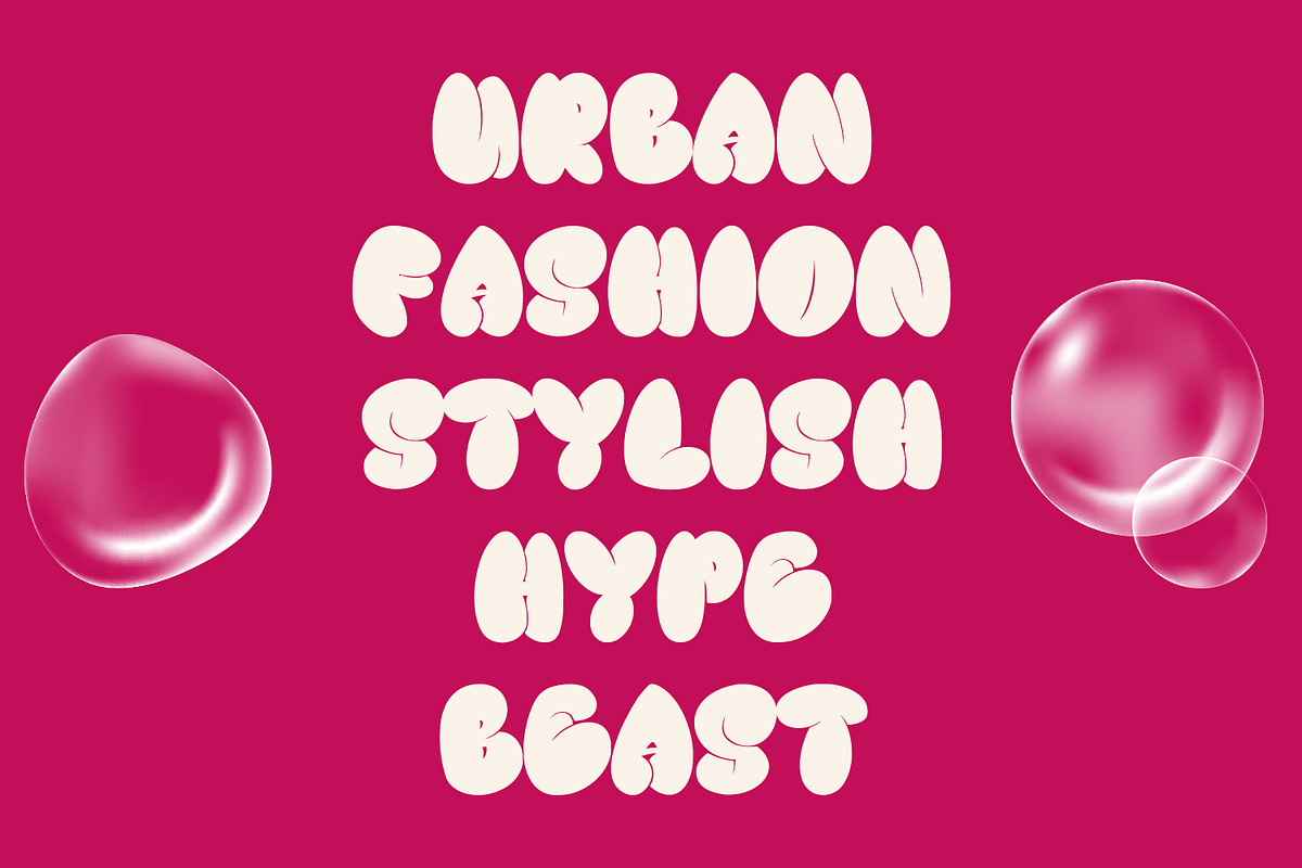 Bogu Bogu Fat Bubble Graffiti Font, a Handwritten Font by Maulana Creative (Photo 6 of 7)