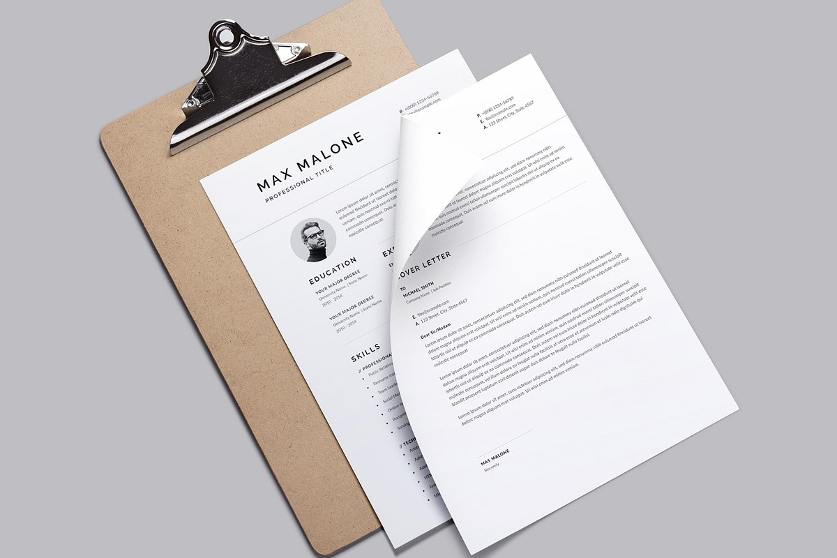 Clean Resume/CV, a Resume Template by Aspect_Studio (Photo 3 of 4)