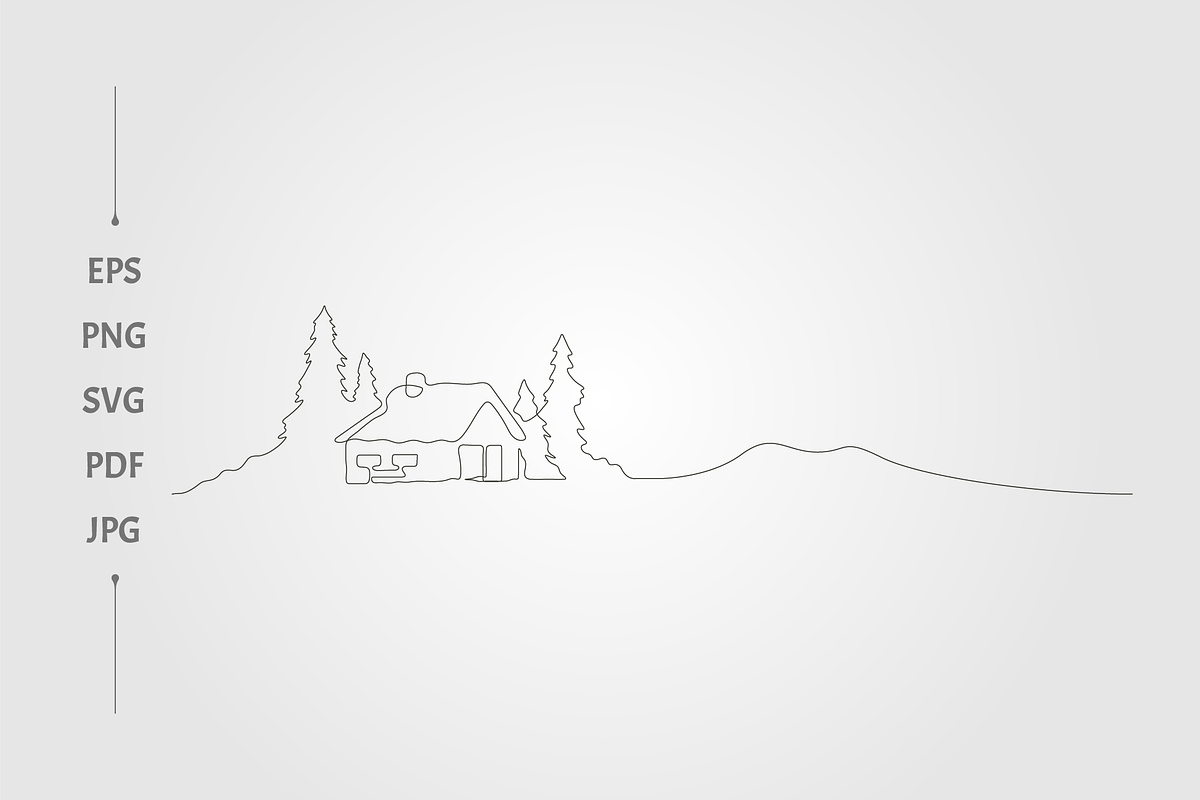 Abstract cabin pine continues line, a Background Graphic by lawoel (Photo 1 of 3)
