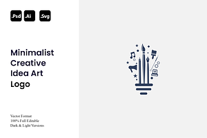 Minimalist Creative Idea Art Logo, a Branding & Logo Template by Luxury Logos