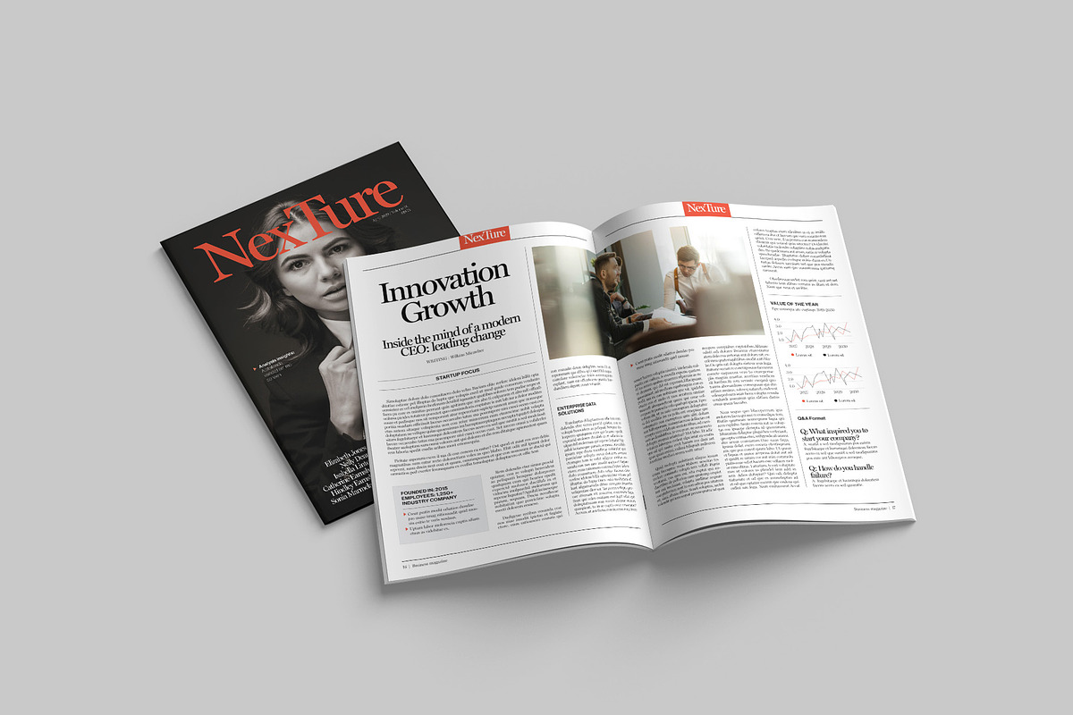 Business Magazine Template, a Magazine Template by BrandPacks (Photo 5 of 6)