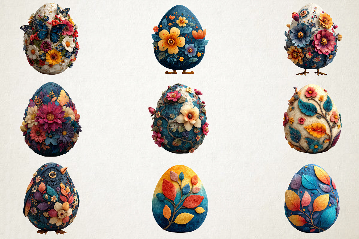 Whimsical Easter Egg and Nature PNG, an Illustration by RobertsArt (Photo 2 of 5)