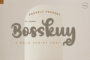 Bosskuy, a Script Font by twinstd (Thumbnail 1 of 11)