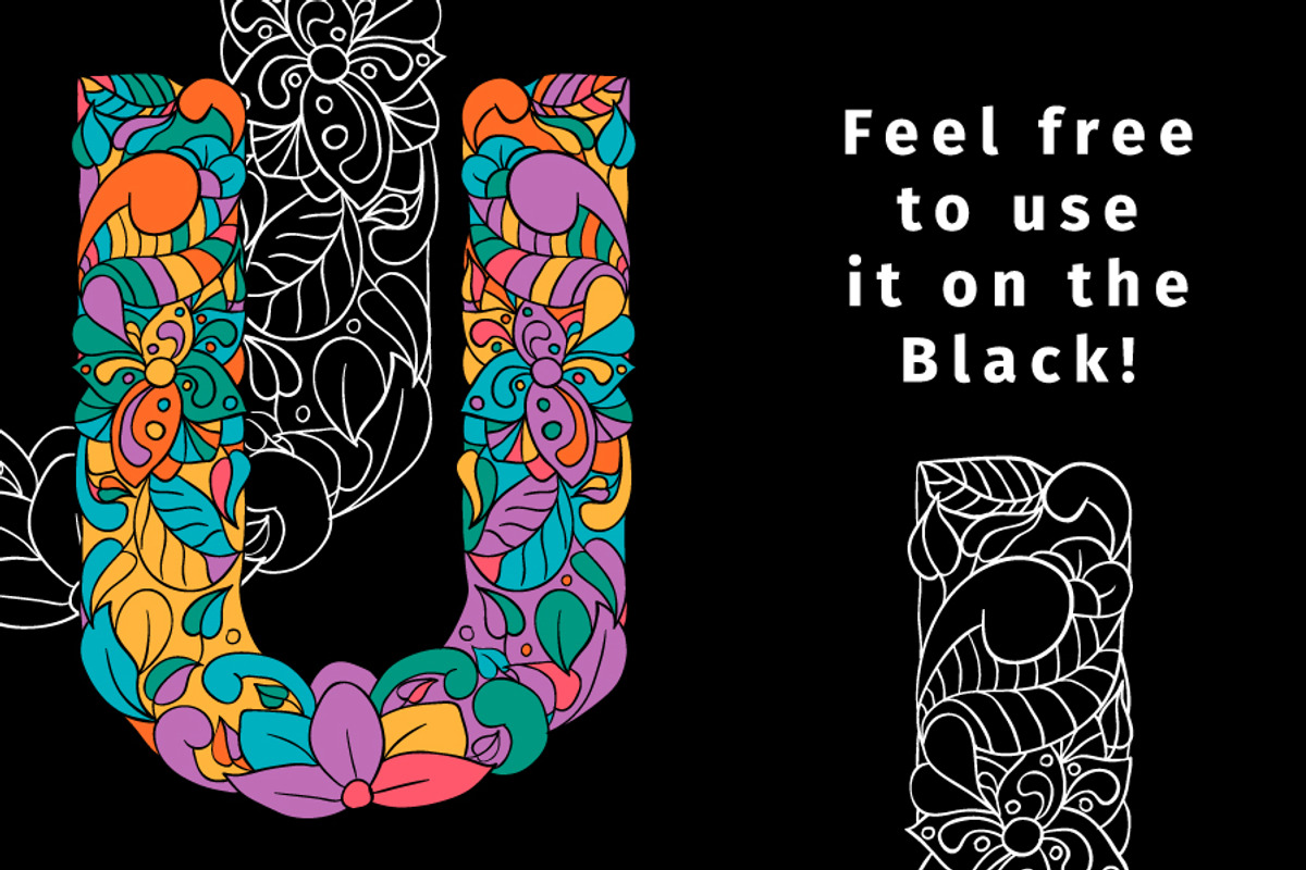 Batik India Color Font preview 7