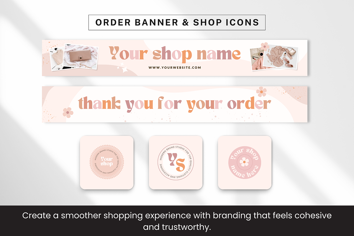 Etsy Shop Bundle Canva Templates, a Branding & Logo Template by DigiPax (Photo 5 of 11)