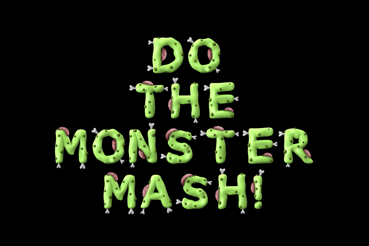 Zombie colour font preview 4