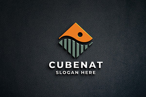 Geometric Nature Cube Logo, a Branding & Logo Template by Design_Planet