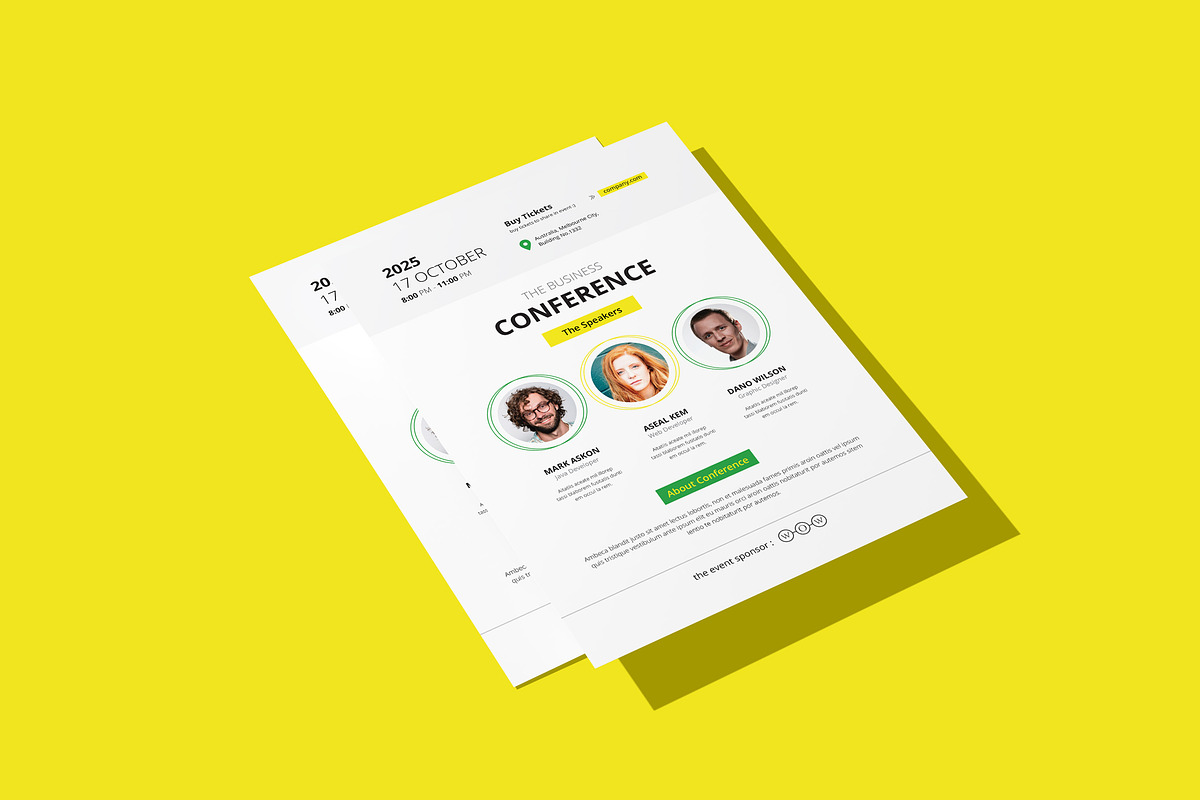Event Flyer, a Flyer Template by WOWPro (Photo 3 of 4)