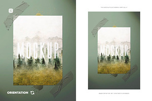 A4 Watercolor Paper Mockup