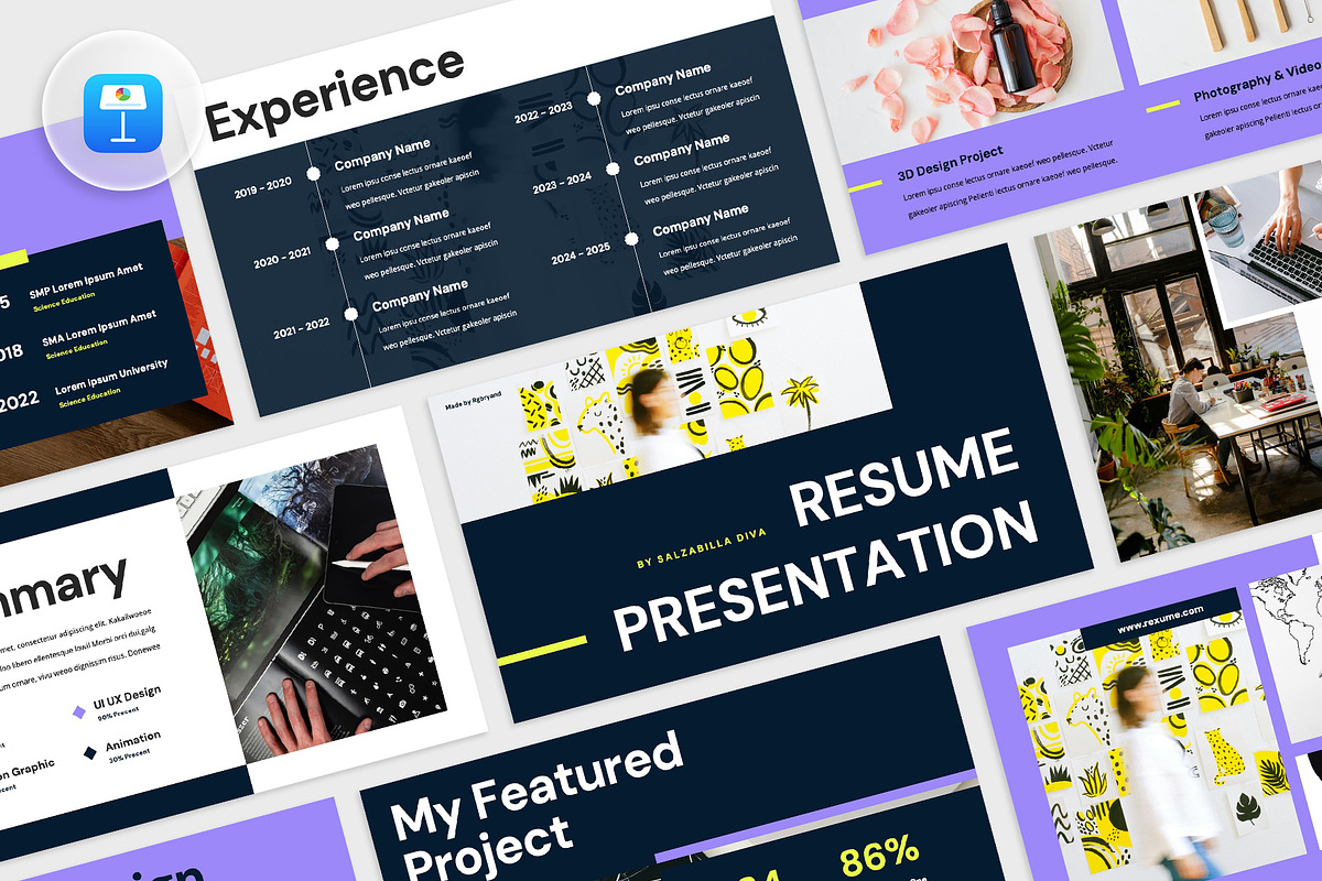 Resume Keynote, a Presentation Template by rgbryand (Photo 1 of 7)