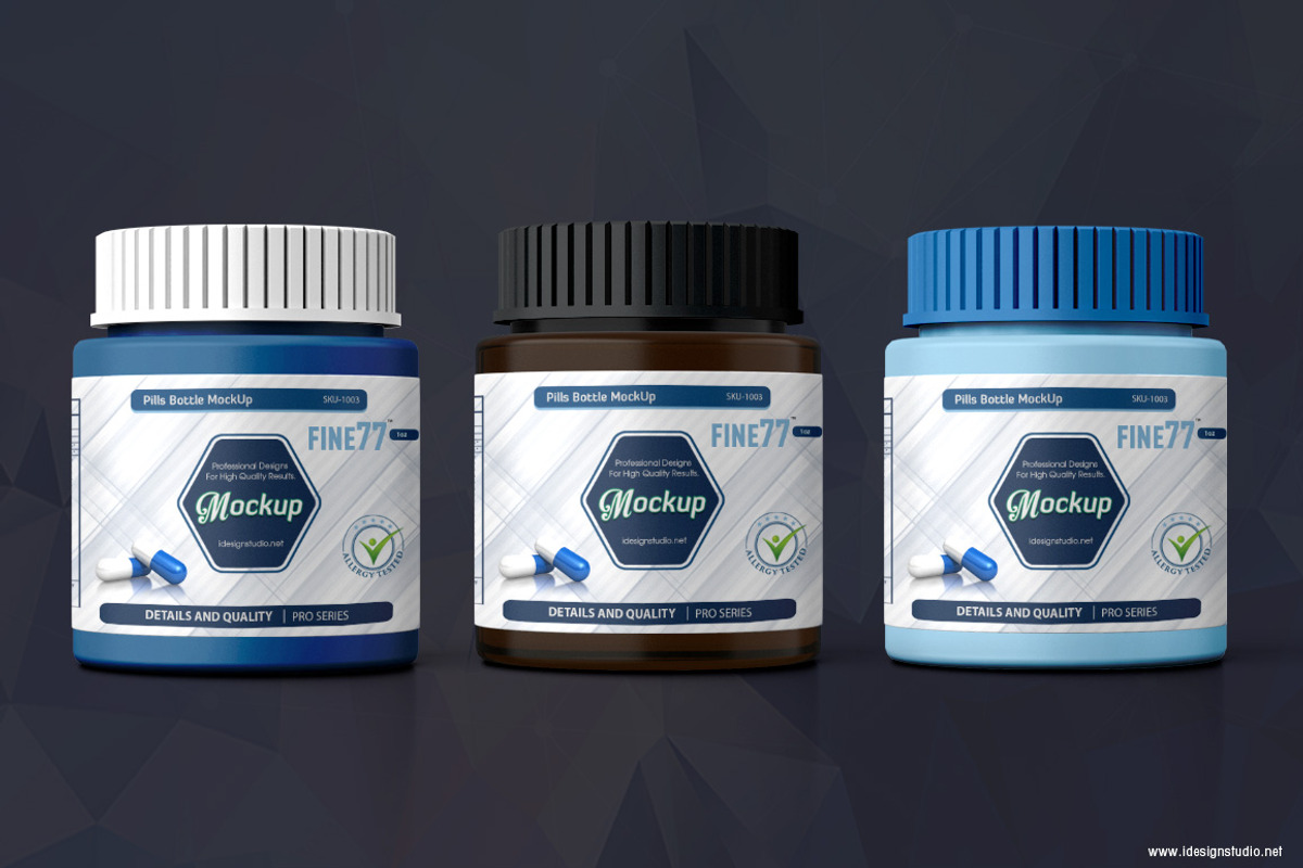 Pills Bottle Mockup, a Packaging Mockup by idesignstudio (Photo 4 of 6)