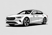Modern Sports Sedan Vector Set, an Illustration by Gfx_Store (Thumbnail 8 of 8)