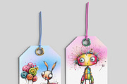 Watercolor Quirky Fairy Clipart Set, a Graphic by one-touch (Thumbnail 2 of 14)