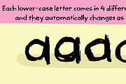 Teenage Parties font, a Handwritten Font by pizzadudedotdk (Thumbnail 2 of 8)